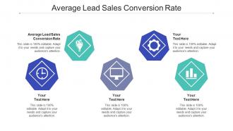 Average lead sales conversion rate ppt powerpoint presentation information cpb