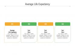 Average life expectancy ppt powerpoint presentation icon inspiration cpb