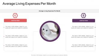 Average Living Expenses Per Month In Powerpoint And Google Slides Cpb
