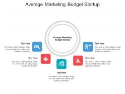 Average marketing budget startup ppt powerpoint presentation professional visual aids cpb