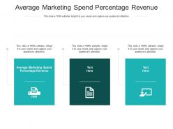 Average marketing spend percentage revenue ppt powerpoint presentation styles graphics tutorials cpb