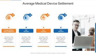 Average Medical Device Settlement In Powerpoint And Google Slides Cpb