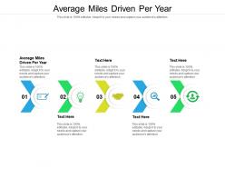 Average miles driven per year ppt presentation diagram ppt cpb