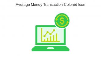 Average Money Transaction Colored Icon In Powerpoint Pptx Png And Editable Eps Format