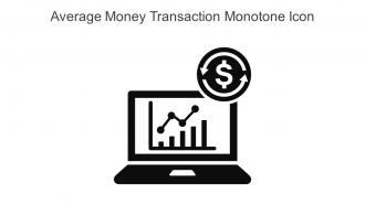Average Money Transaction Monotone Icon In Powerpoint Pptx Png And Editable Eps Format
