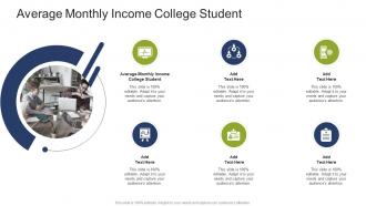 Average Monthly Income College Student In Powerpoint And Google Slides Cpb