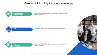 Average Monthly Office Expenses In Powerpoint And Google Slides Cpb