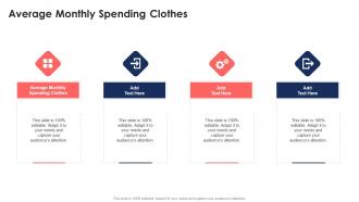 Average Monthly Spending Clothes In Powerpoint And Google Slides Cpb