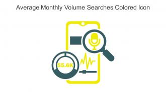 Average Monthly Volume Searches Colored Icon In Powerpoint Pptx Png And Editable Eps Format