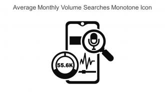 Average Monthly Volume Searches Monotone Icon In Powerpoint Pptx Png And Editable Eps Format