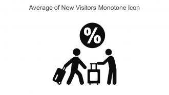 Average Of New Visitors Monotone Icon In Powerpoint Pptx Png And Editable Eps Format