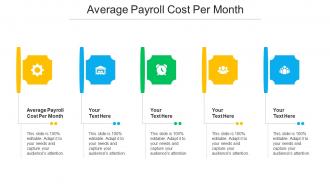 Average Payroll Cost Per Month Ppt Powerpoint Presentation Show Template Cpb