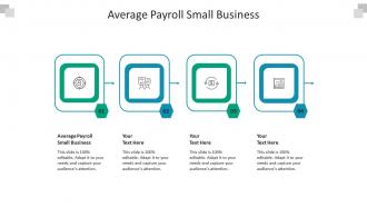 Average payroll small business ppt powerpoint presentation styles elements cpb