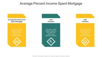 Average Percent Income Spent Mortgage In Powerpoint And Google Slides Cpb
