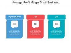 Average profit margin small business ppt powerpoint presentation pictures graphics download cpb