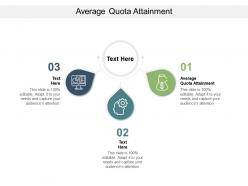Average quota attainment ppt powerpoint presentation portfolio slide download cpb