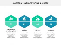 Average radio advertising costs ppt powerpoint presentation show icon cpb