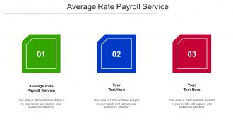 Average Rate Payroll Service Ppt PowerPoint Presentation Styles Smartart Cpb