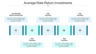 Average Rate Return Investments In Powerpoint And Google Slides Cpb