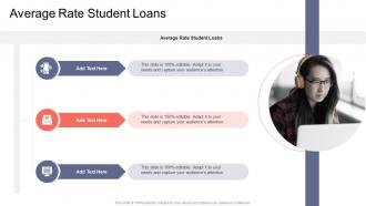 Average Rate Student Loans In Powerpoint And Google Slides Cpb