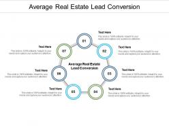 Average real estate lead conversion ppt powerpoint presentation infographics outline cpb