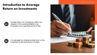 Average Return On Investments powerpoint presentation and google slides ICP Professional Informative