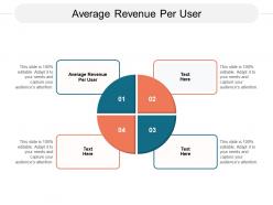 Average revenue per user ppt powerpoint presentation deck cpb