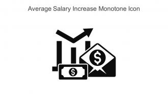 Average Salary Increase Monotone Icon In Powerpoint Pptx Png And Editable Eps Format