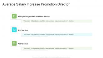 Average Salary Increase Promotion Director In Powerpoint And Google Slides Cpb