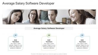 Average Salary Software Developer In Powerpoint And Google Slides Cpb