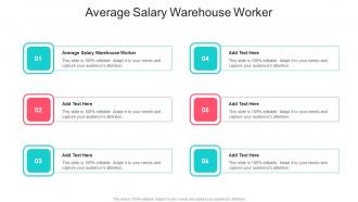 Average Salary Warehouse Worker In Powerpoint And Google Slides Cpb
