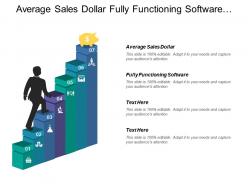 Average sales dollar fully functioning software equity ratio