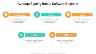 Average Signing Bonus Software Engineer In Powerpoint And Google Slides Cpb