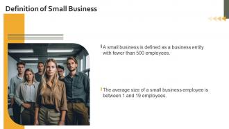 Average Small Business Employee Size powerpoint presentation and google slides ICP Colorful Captivating