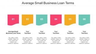 Average Small Business Loan Terms Ppt Powerpoint Presentation File Picture Cpb