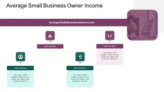 Average Small Business Owner Income In Powerpoint And Google Slides Cpb