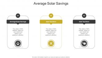 Average Solar Savings In Powerpoint And Google Slides Cpb