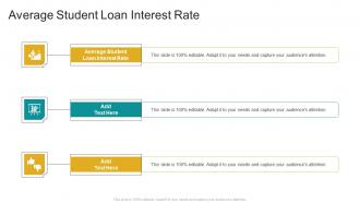 Average Student Loan Interest Rate In Powerpoint And Google Slides Cpb