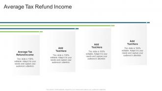 Average Tax Refund Income In Powerpoint And Google Slides Cpb