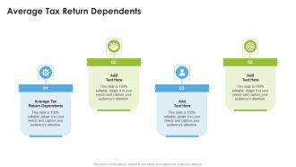 Average Tax Return Dependents In Powerpoint And Google Slides Cpb