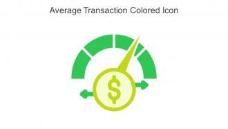 Average Transaction Colored Icon In Powerpoint Pptx Png And Editable Eps Format