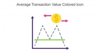 Average Transaction Value Colored Icon In Powerpoint Pptx Png And Editable Eps Format