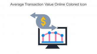 Average Transaction Value Online Colored Icon In Powerpoint Pptx Png And Editable Eps Format