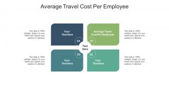 Average travel cost per employee ppt powerpoint presentation model show cpb