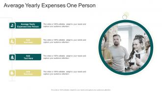 Average Yearly Expenses One Person In Powerpoint And Google Slides Cpb