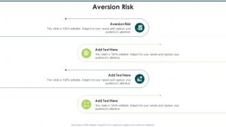 Aversion Risk In Powerpoint And Google Slides Cpb
