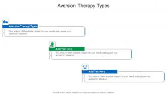 Aversion Therapy Types In Powerpoint And Google Slides Cpb