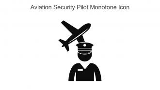 Aviation Security Pilot Monotone Icon In Powerpoint Pptx Png And Editable Eps Format