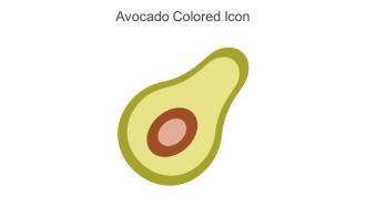 Avocado Colored Icon In Powerpoint Pptx Png And Editable Eps Format