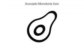 Avocado Monotone Icon In Powerpoint Pptx Png And Editable Eps Format